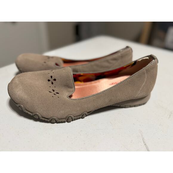 Skechers Relaxed Fit Memory Foam Suede Flats Size 9 - Picture 5 of 8